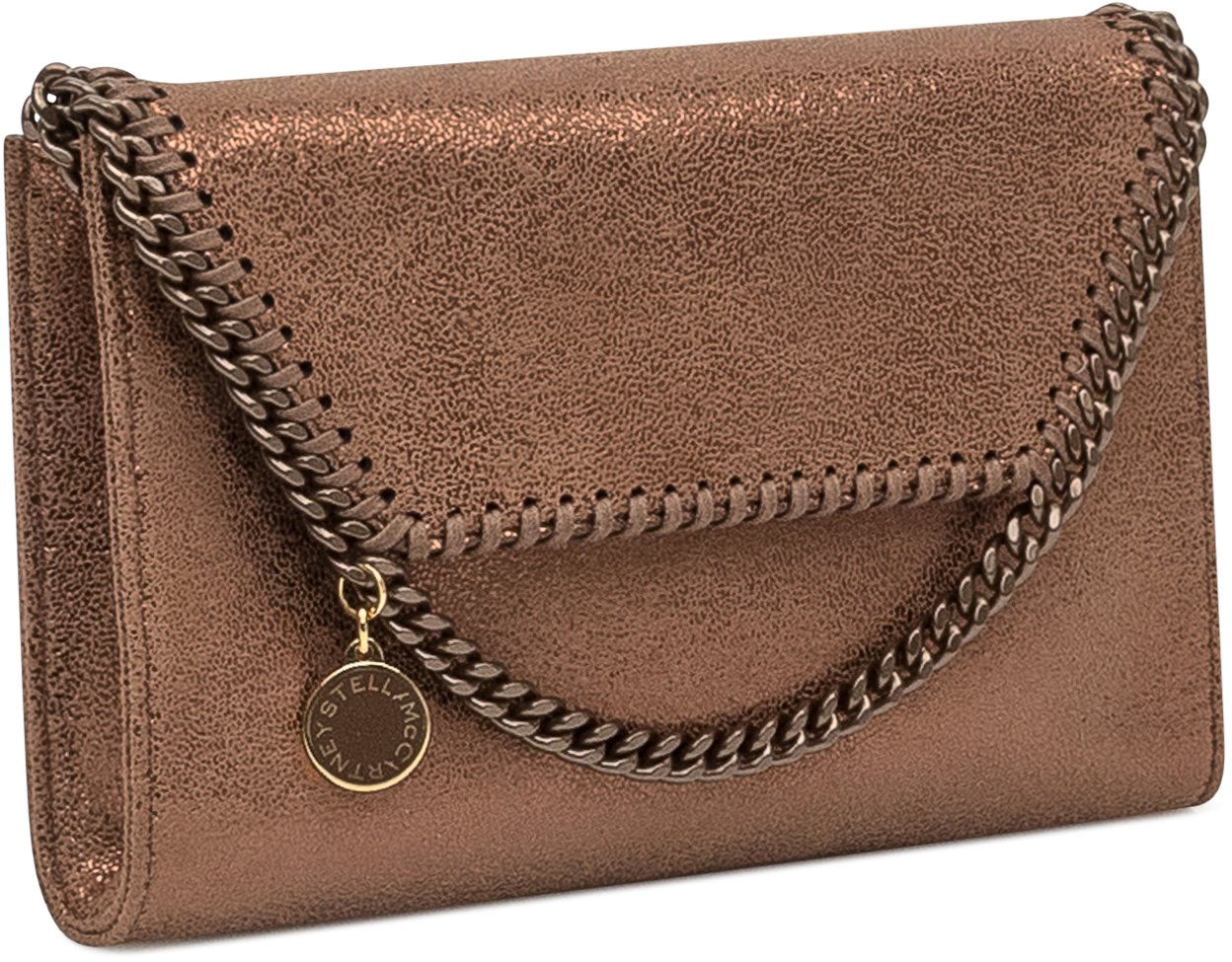 Stella McCartney Stella McCartney Copper shaggy deer Falabella wallet Metallic