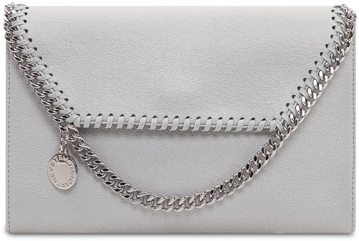 Stella McCartney Portafoglio Falabella con Catena Lichtgrijs