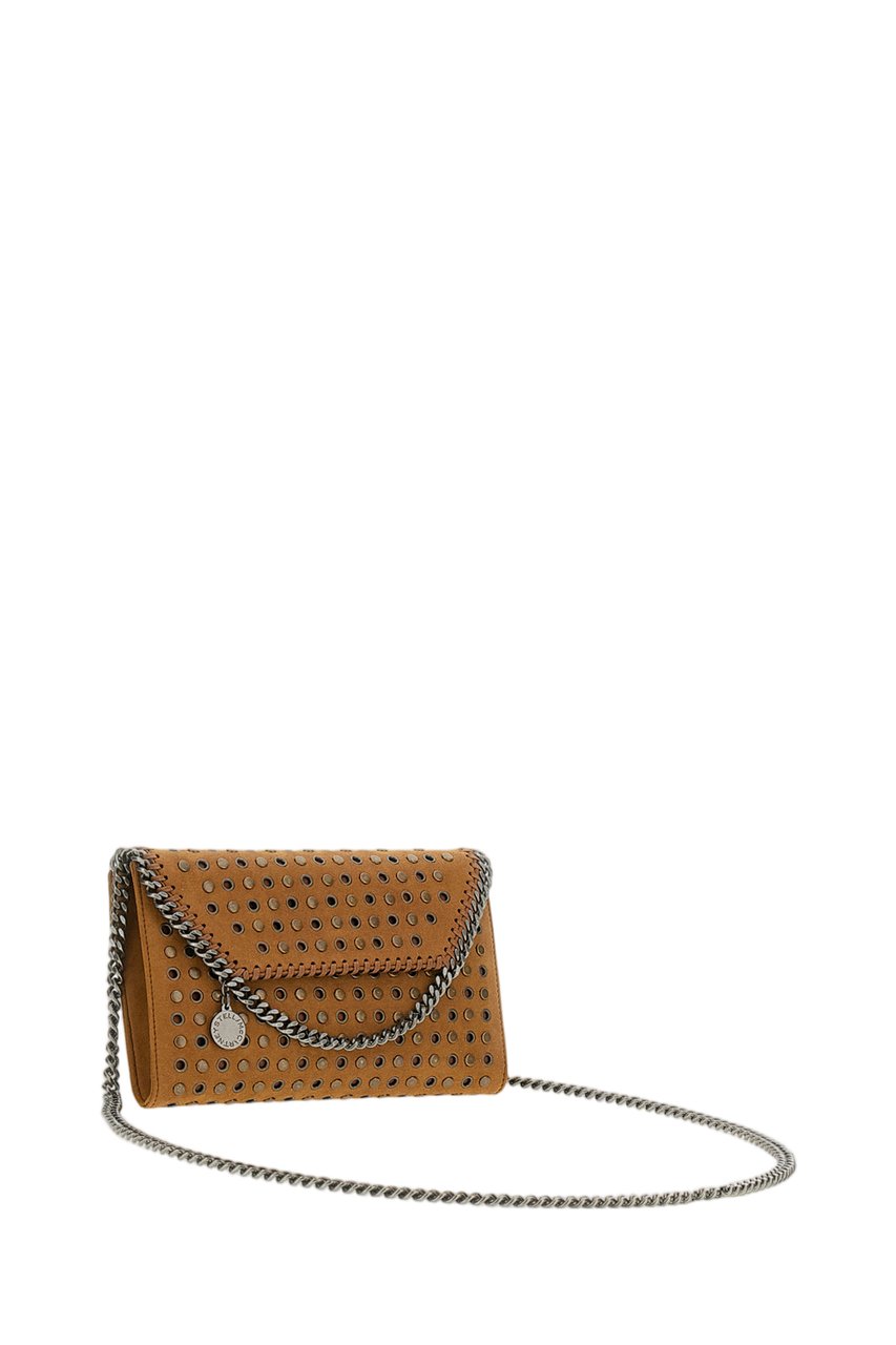 Stella McCartney Blue Falabella Studded Suede Bag Bruin