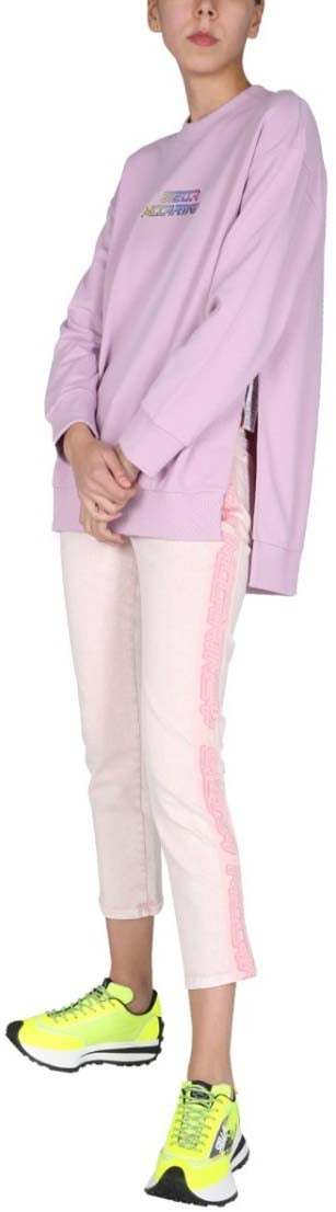 Stella McCartney Soft Lilac Crew Neck Sweatshirt Paars