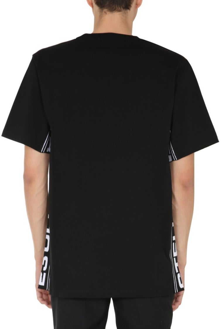 Stella McCartney Black Round Neck T-Shirt Zwart
