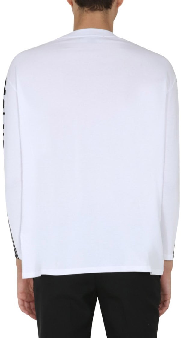 Stella McCartney Long-Sleeve Round Neck T-Shirt Paars