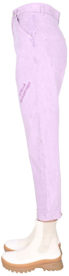 Stella McCartney Relaxed Fit Pink Jeans Paars
