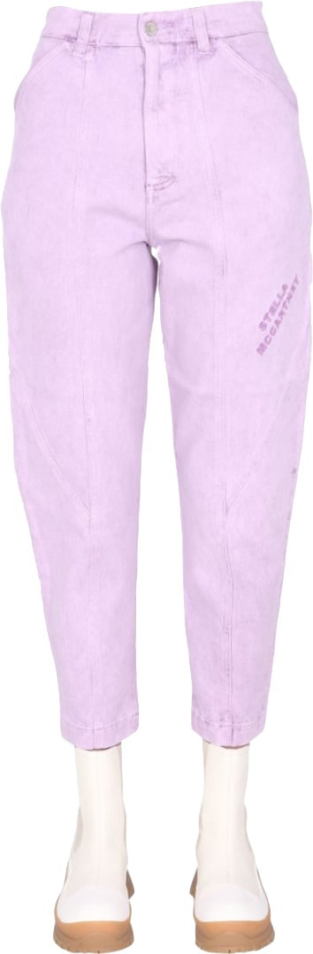 Stella McCartney Relaxed Fit Pink Jeans Paars