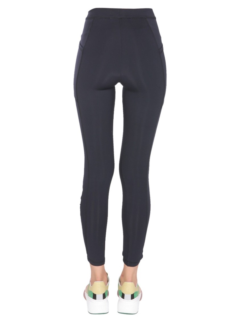 Stella McCartney Fitted Black Leggings With Elastic Waist Zwart