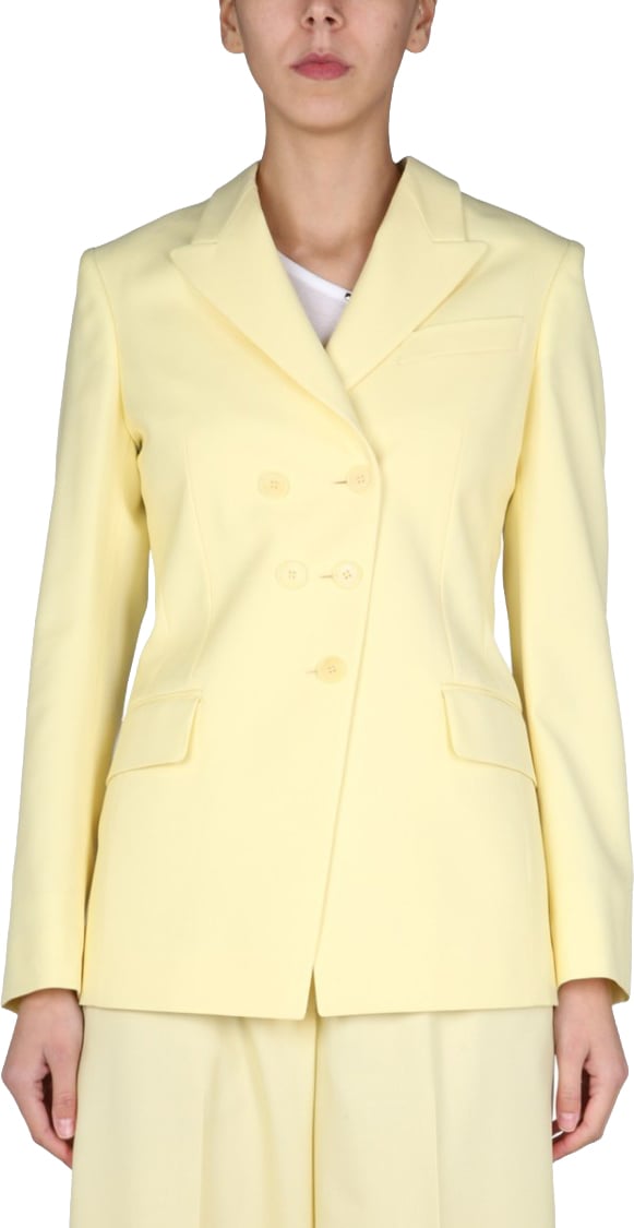 Stella McCartney Double-Breasted Jacket Neutraal