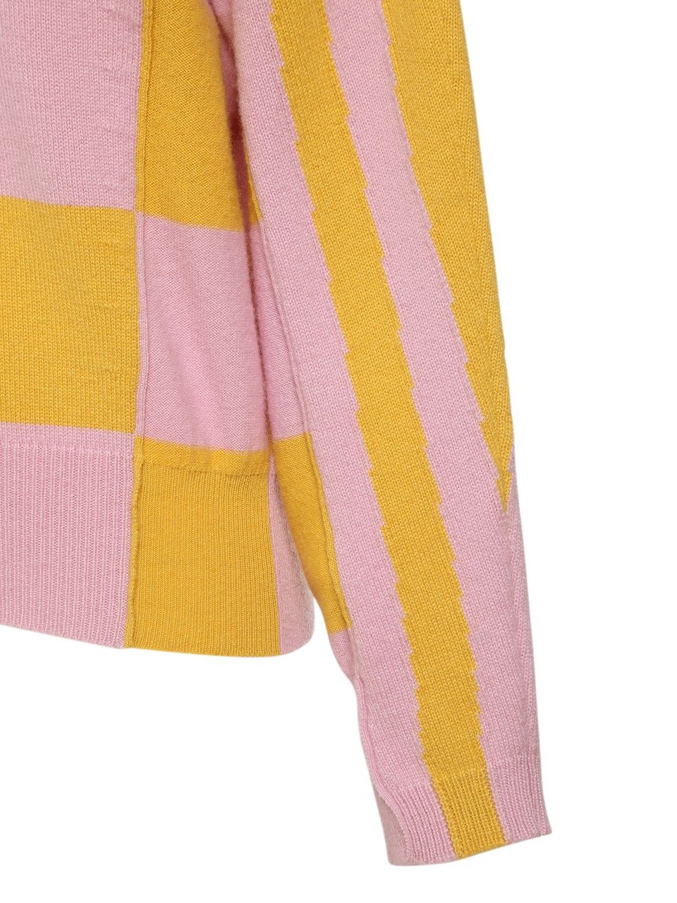 Stella McCartney Pink and yellow striped pullover elegant Roze