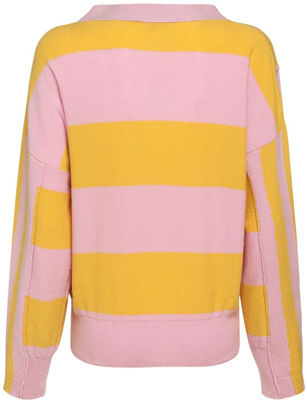 Stella McCartney Pink and yellow striped pullover elegant Roze