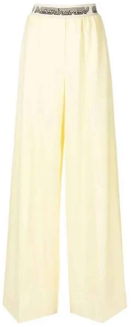Stella McCartney Stella Mccartney Logo Wool Pants Geel