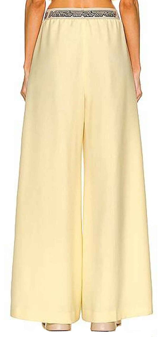 Stella McCartney Stella Mccartney Logo Wool Pants Geel