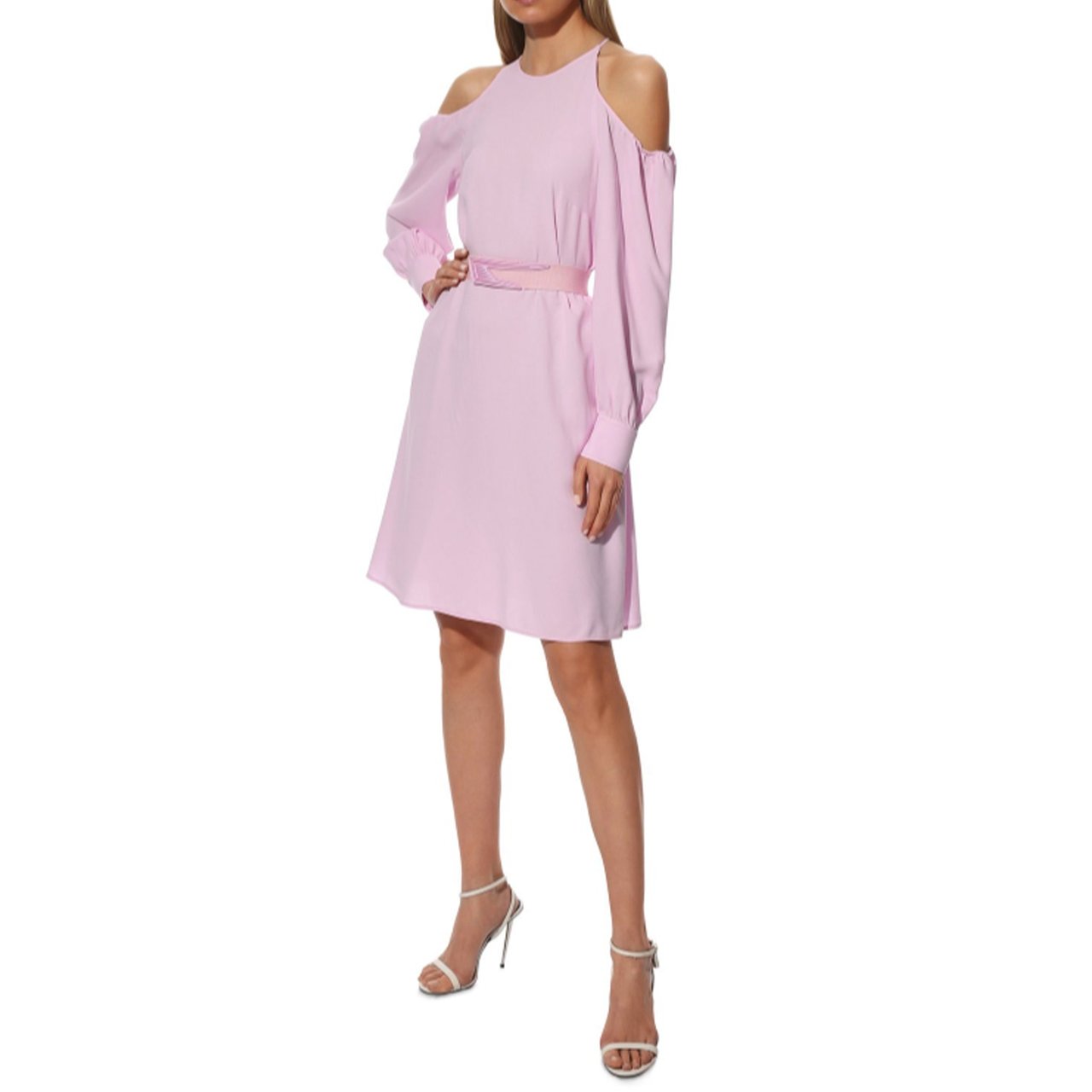 Stella McCartney Stella Mccartney Cut Shoulders Dress Roze