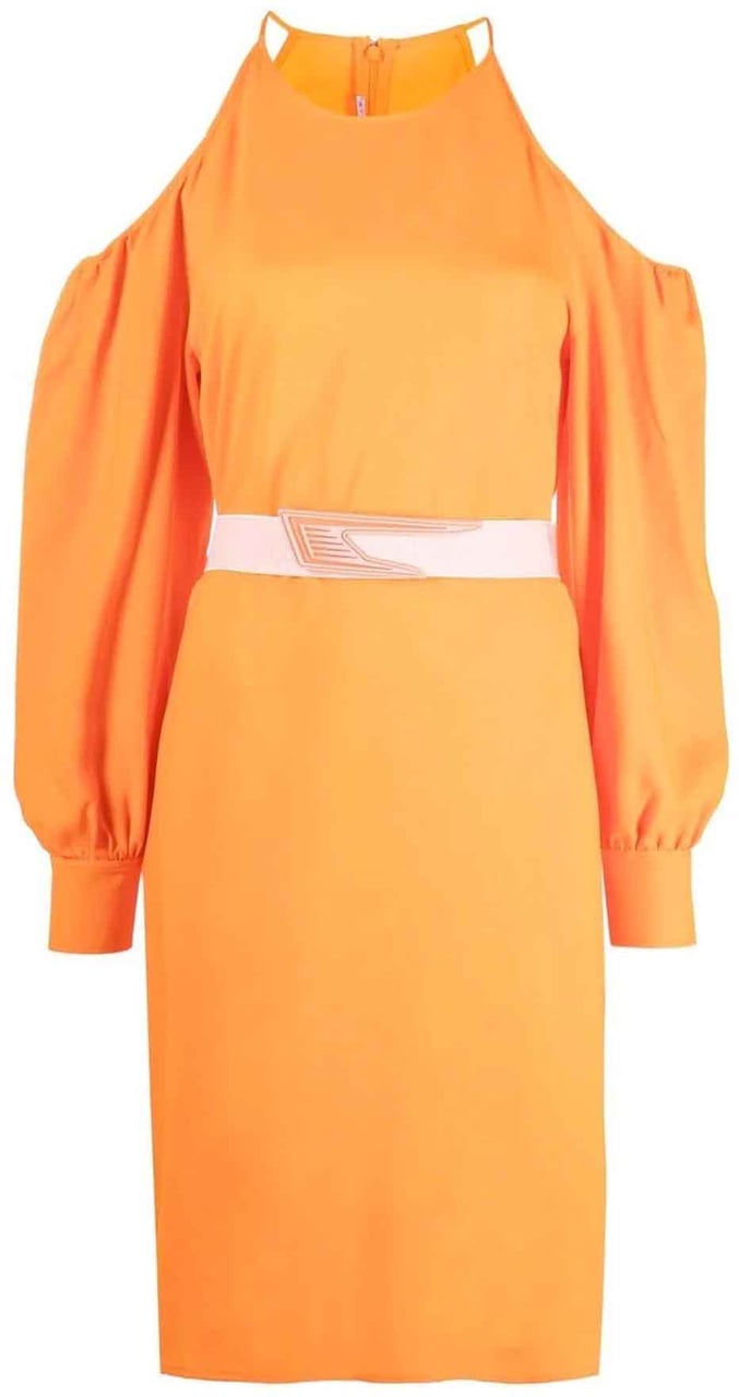 Stella McCartney Stella Mccartney Off-Shoulder Dress Oranje