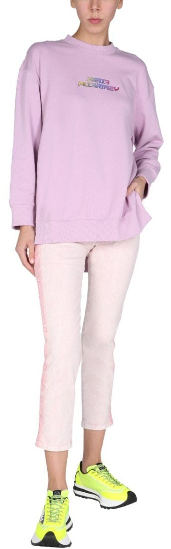 Stella McCartney Cropped Slim-Fit Denim Jeans Wit