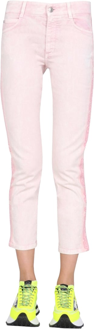 Stella McCartney Cropped Slim-Fit Denim Jeans Wit
