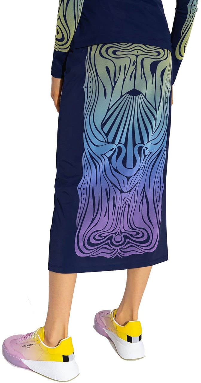 Stella McCartney Stella Mccartney Printed Skirt Blauw