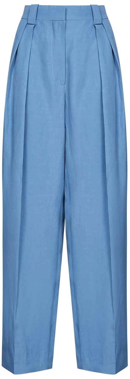Stella McCartney Stella McCartney High-Waist Tailored Trousers Blauw