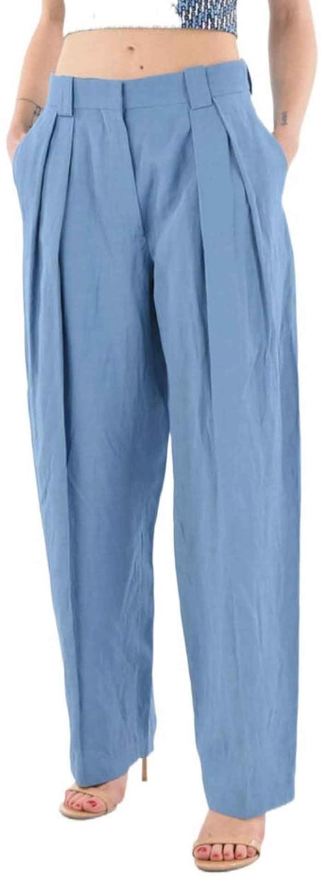 Stella McCartney Stella McCartney High-Waist Tailored Trousers Blauw