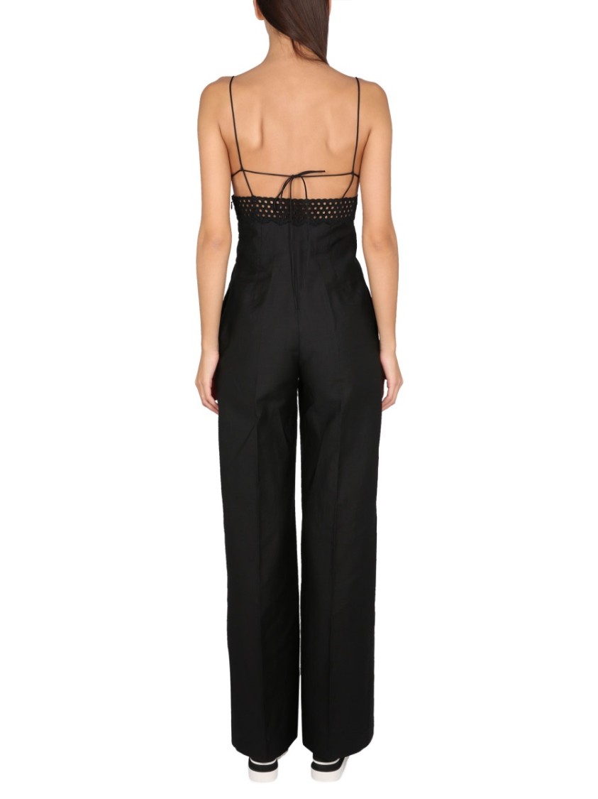 Stella McCartney Sangallo Bustier Jumpsuit Zwart