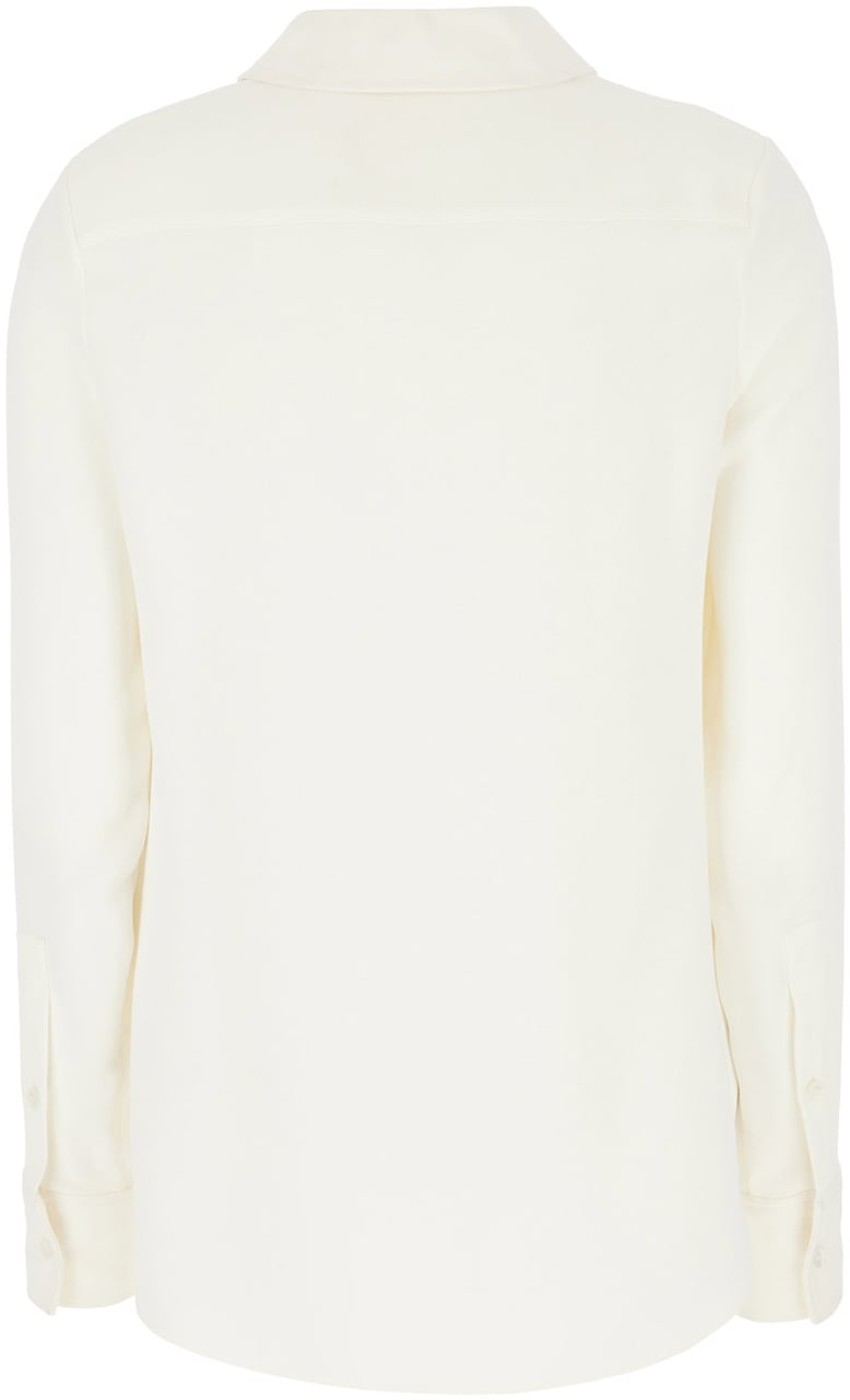 Stella McCartney Stella McCartney Ivory stretch viscose blouse Neutraal