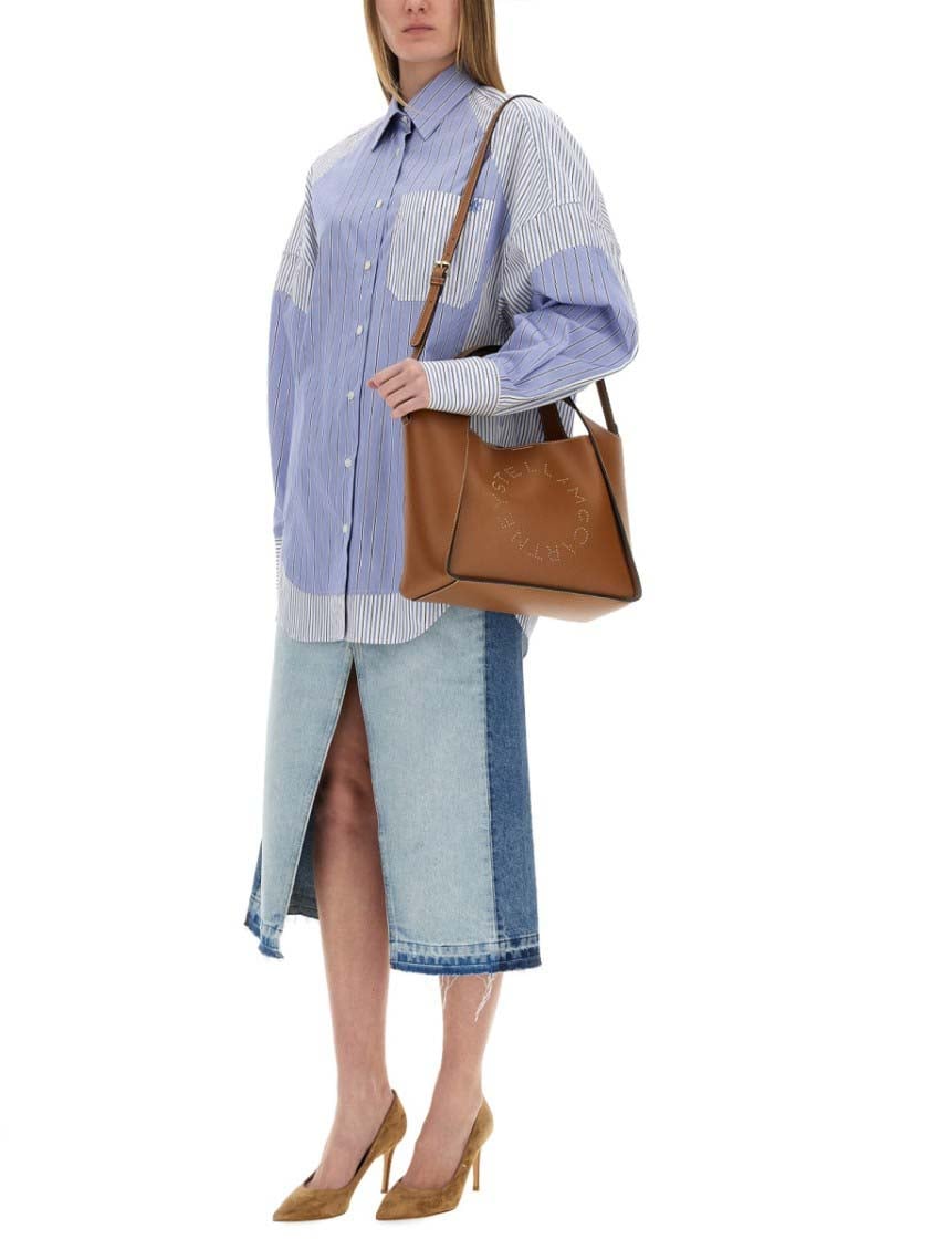 Stella McCartney "Mixed Stripe" Shirt Blauw