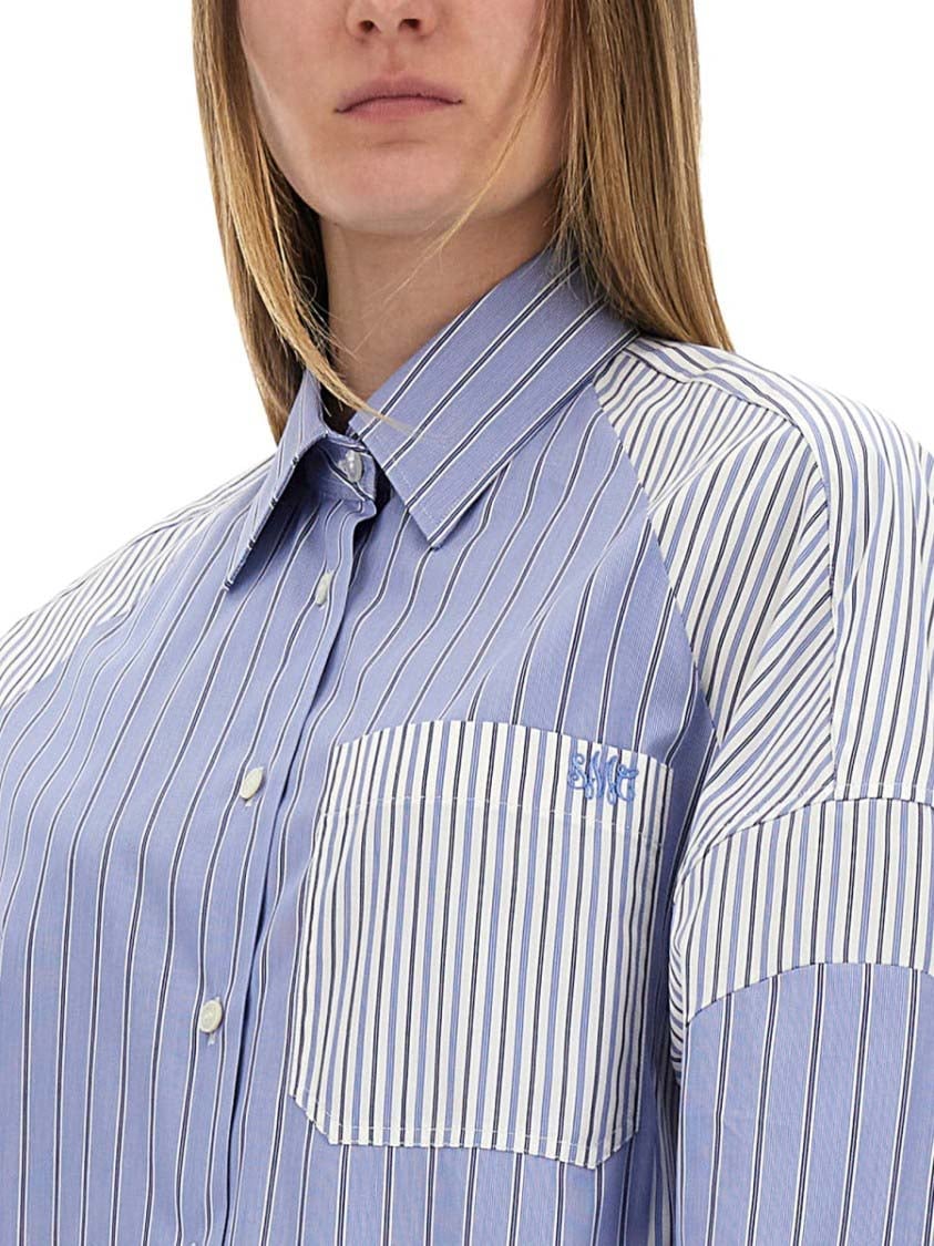 Stella McCartney "Mixed Stripe" Shirt Blauw