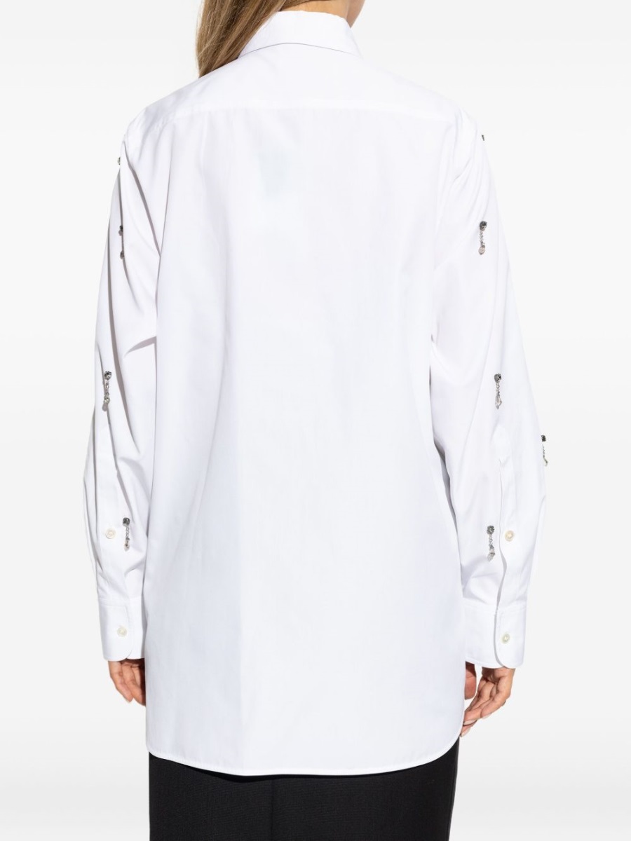 Stella McCartney Cotton Crystal Embellished Shirt Wit