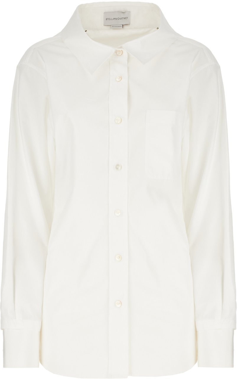Stella McCartney Stella McCartney White poplin shirt Wit
