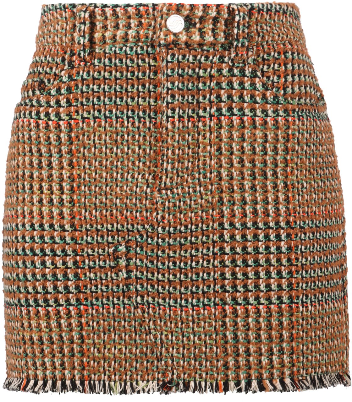 Stella McCartney Wool mini skirt Neutraal