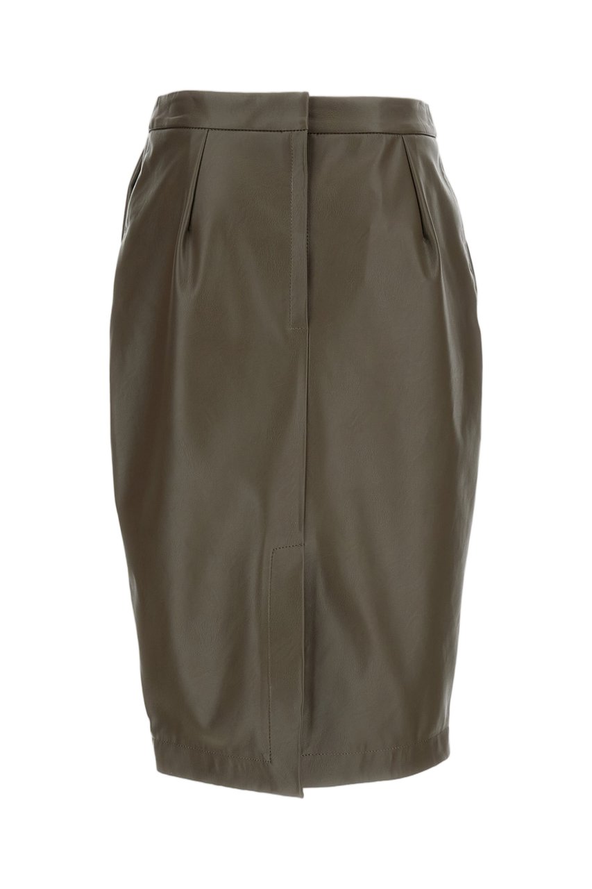 Stella McCartney Brown Alter Mat Midi Skirt Bruin