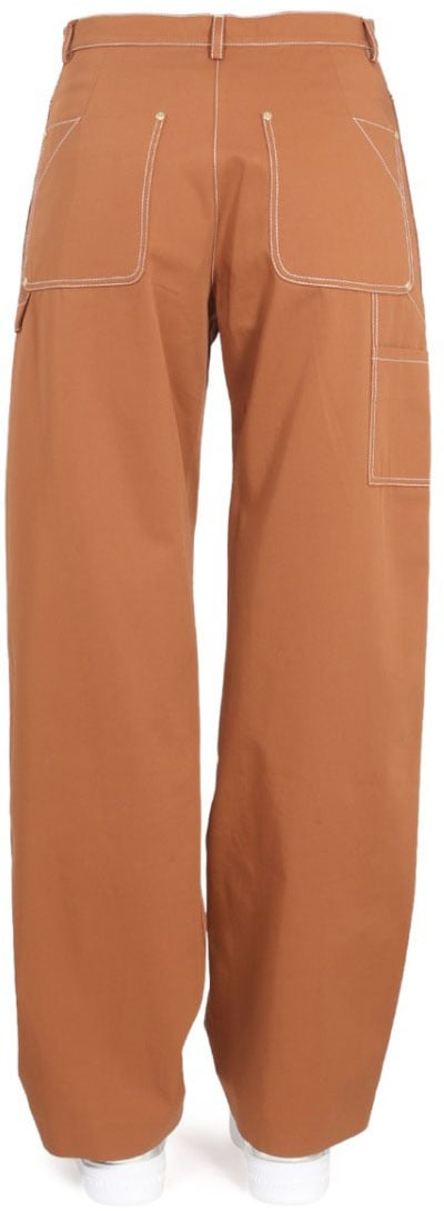 Stella McCartney Wide-Leg Pants With Buckle Detail Bruin