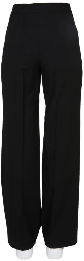 Stella McCartney High-Waisted Black Wide-Leg Pants Zwart