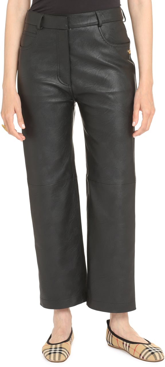 Stella McCartney Alter Mat faux leather trousers Zwart