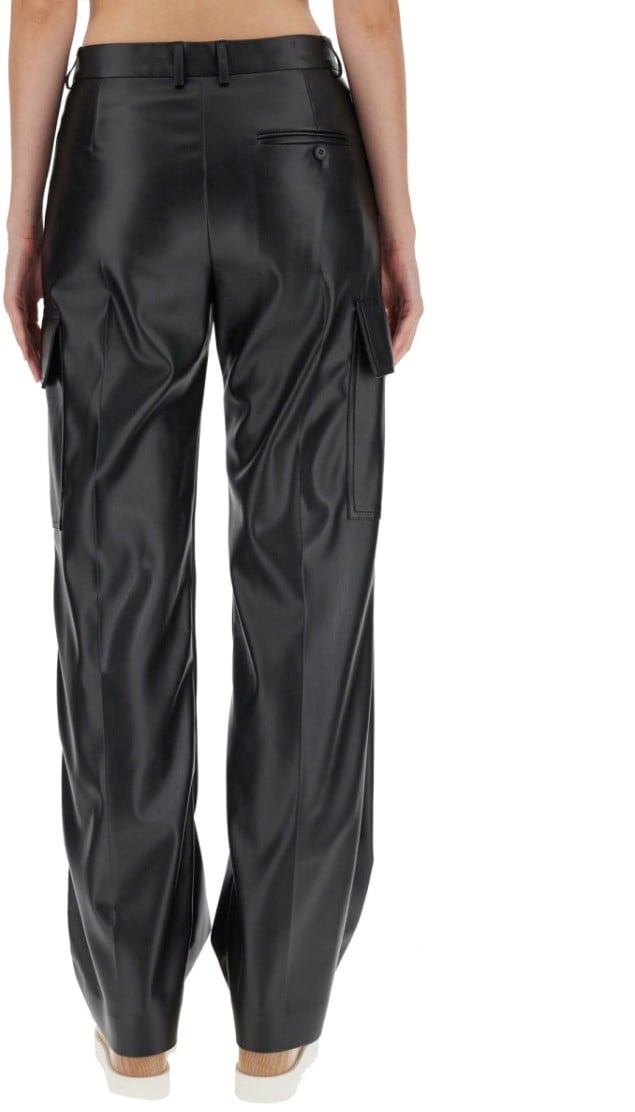Stella McCartney Tailored Black Cargo Pants With Utility Pockets Zwart