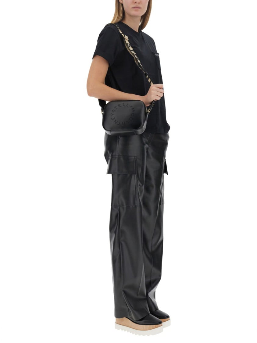 Stella McCartney Tailored Black Cargo Pants With Utility Pockets Zwart