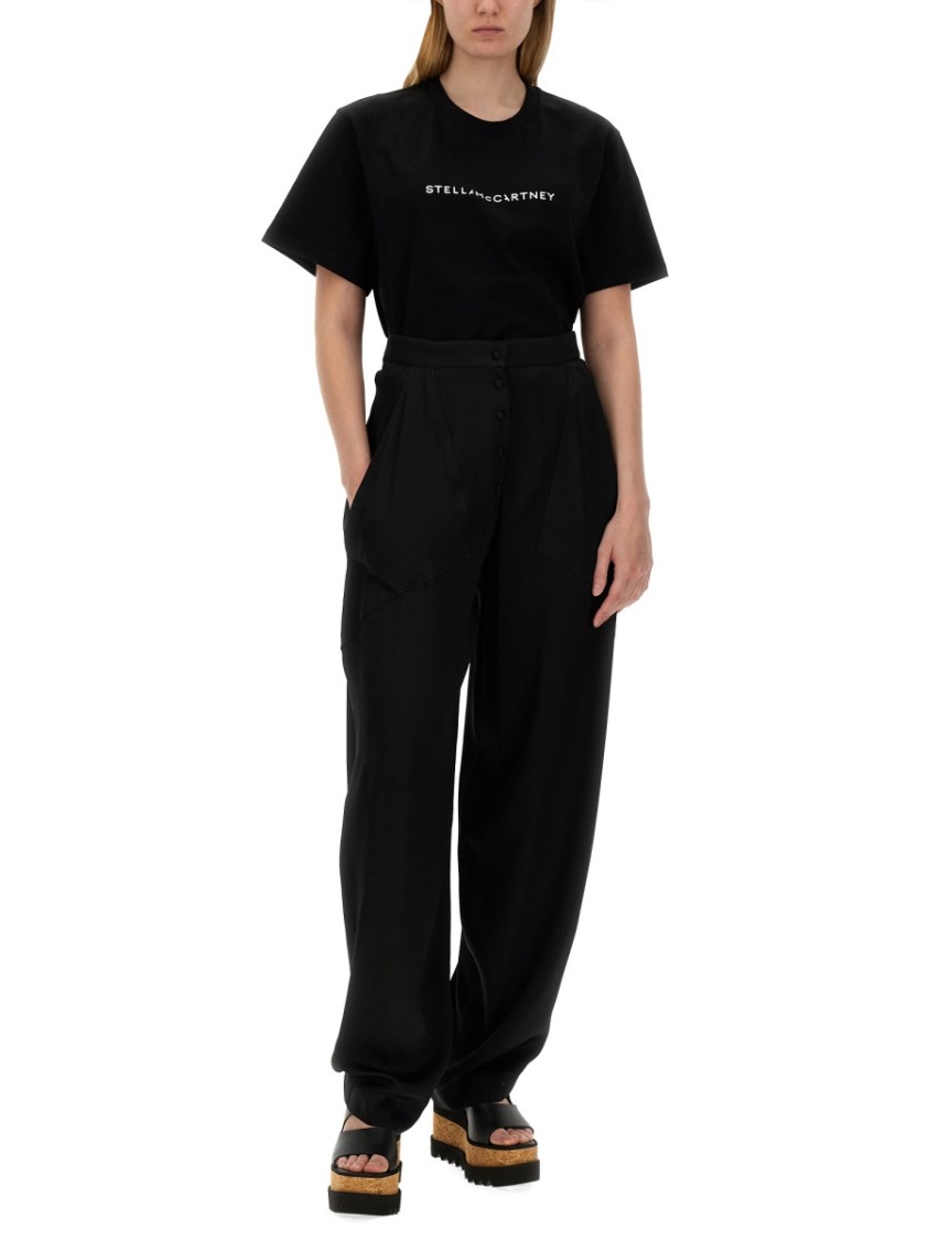 Stella McCartney High Waist Pants Zwart