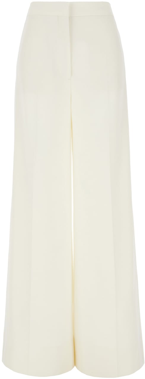 Stella McCartney Stella McCartney Ivory wool pants Neutraal