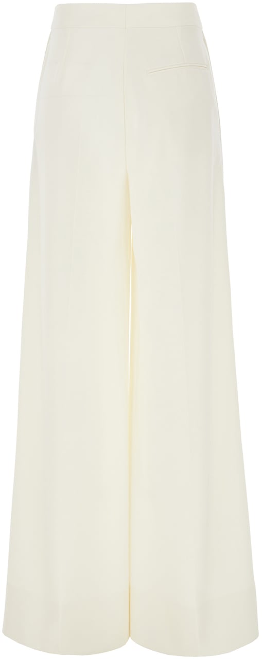 Stella McCartney Stella McCartney Ivory wool pants Neutraal