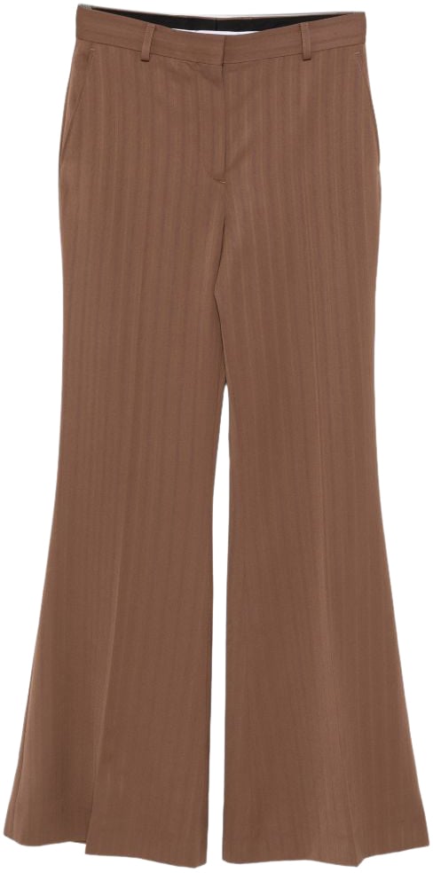 Stella McCartney Trousers Leather Brown Bruin