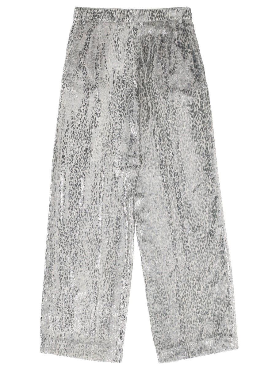Stella McCartney Fil Coupe Shimmering Pants Grijs