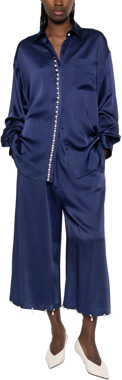 Stella McCartney Trousers Blue Blauw