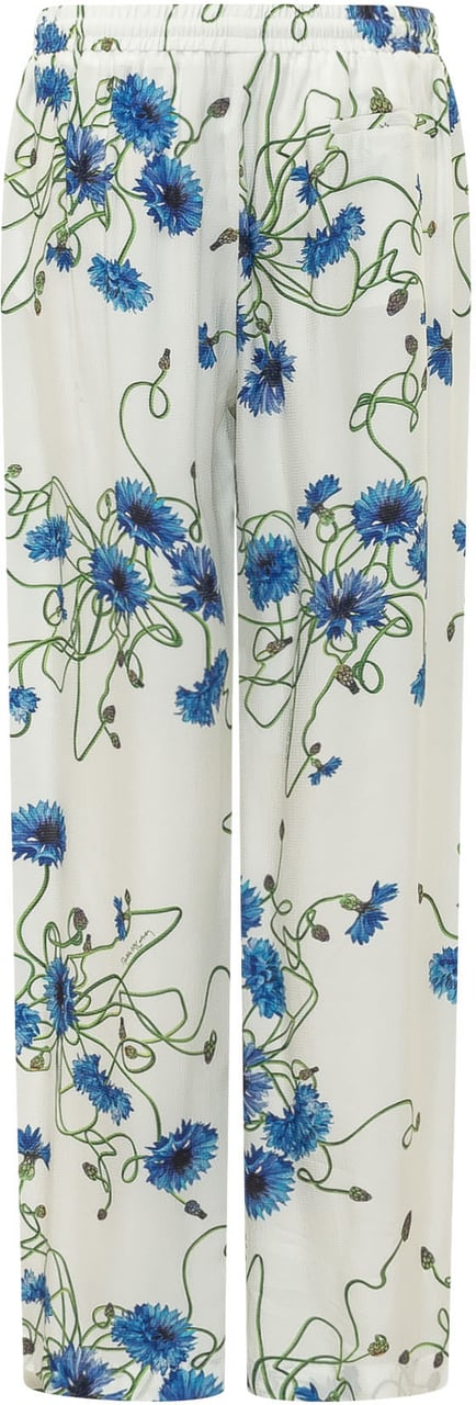 Stella McCartney FLORAL PRINT TROUSER Wit