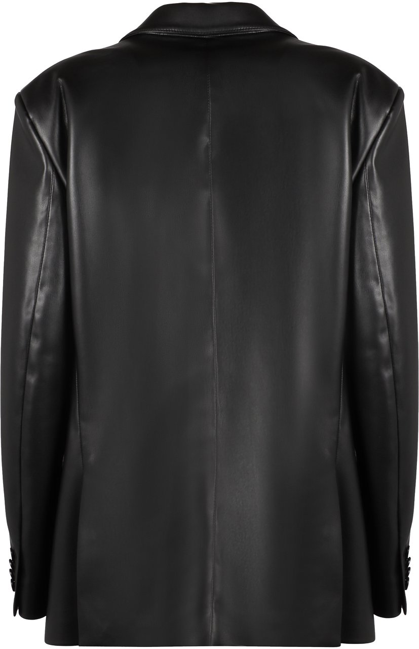 Stella McCartney Vegan leather blazer Zwart