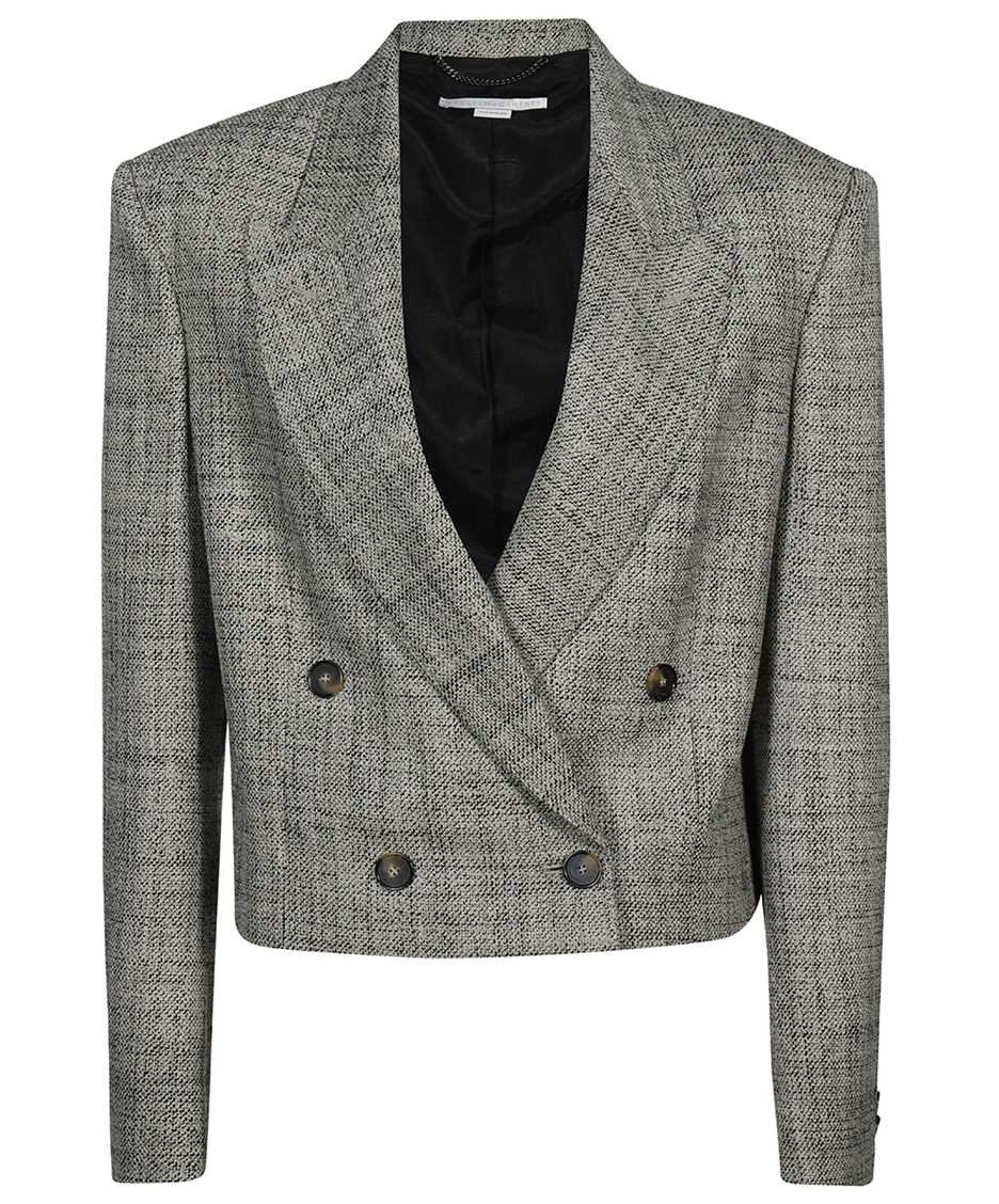Stella McCartney Double-breasted wool blazer Beige
