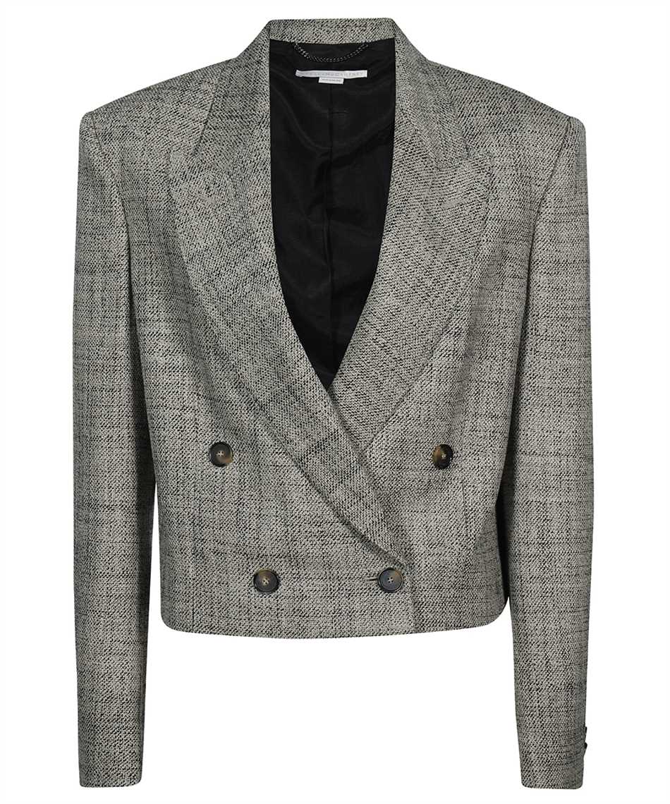 Stella McCartney Double-breasted wool blazer Beige