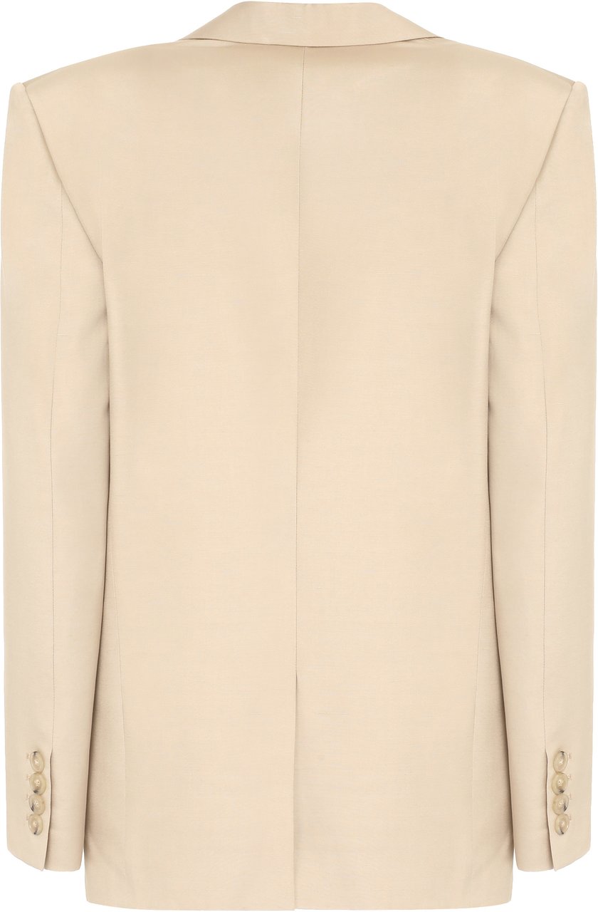 Stella McCartney Single-breasted two-button jacket Neutraal