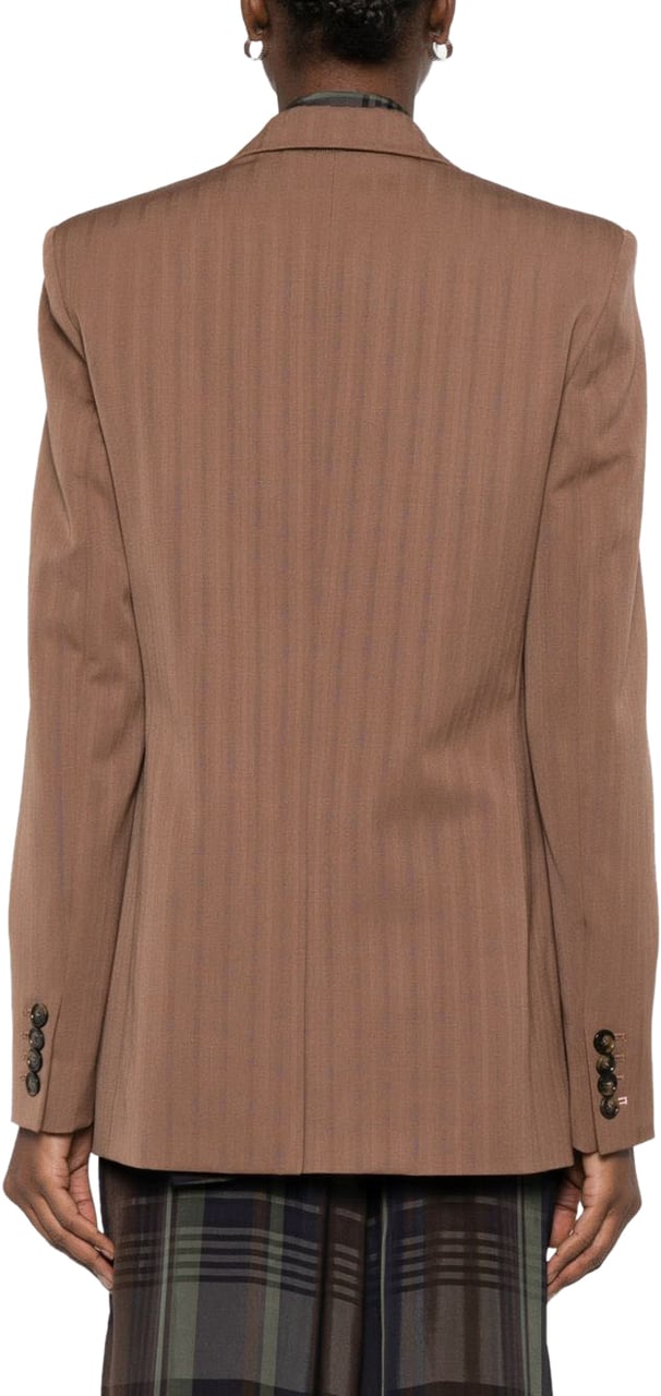 Stella McCartney Jackets Leather Brown Bruin