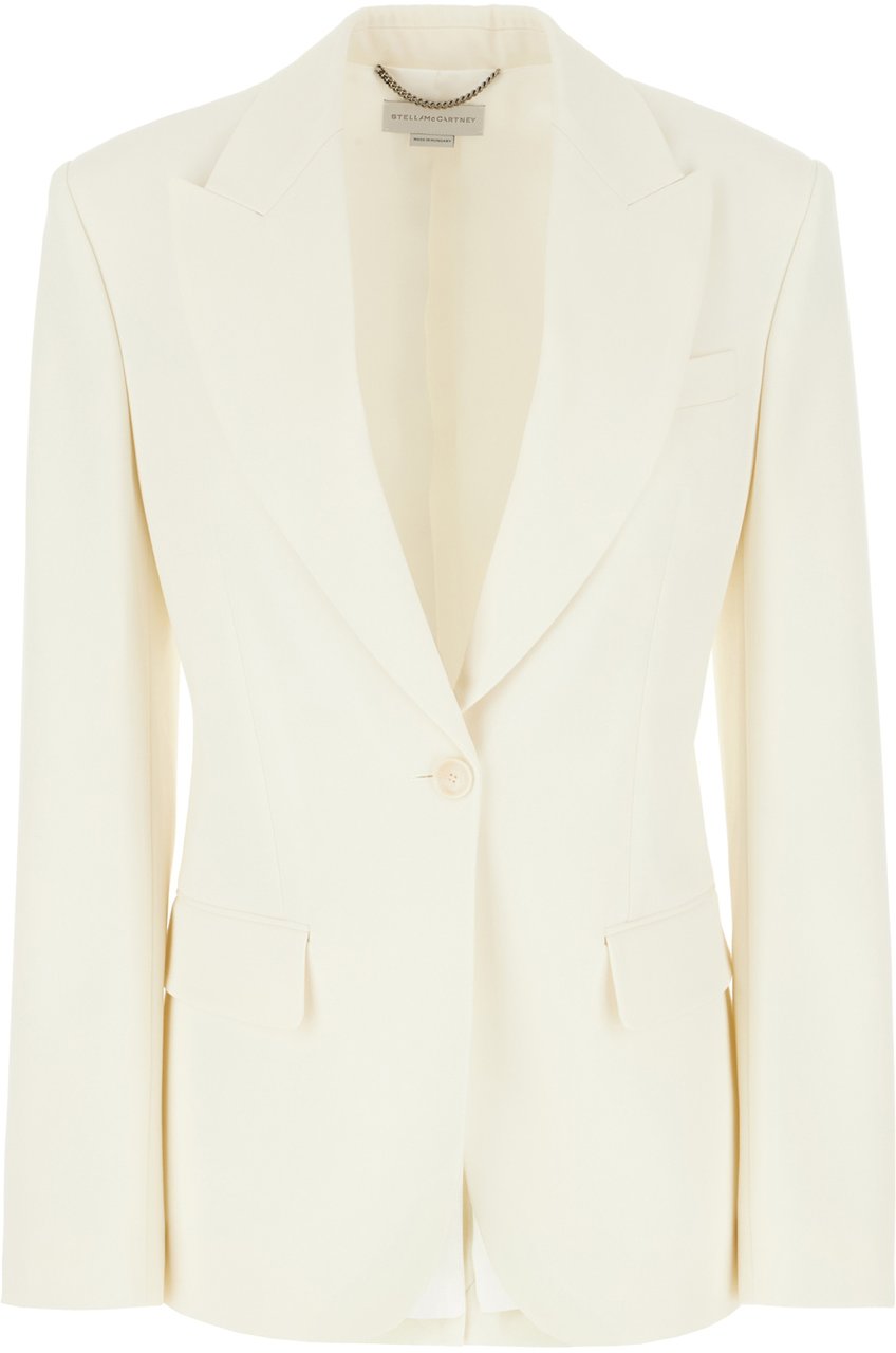 Stella McCartney Stella Mccartney Ivory wool blazer Neutraal