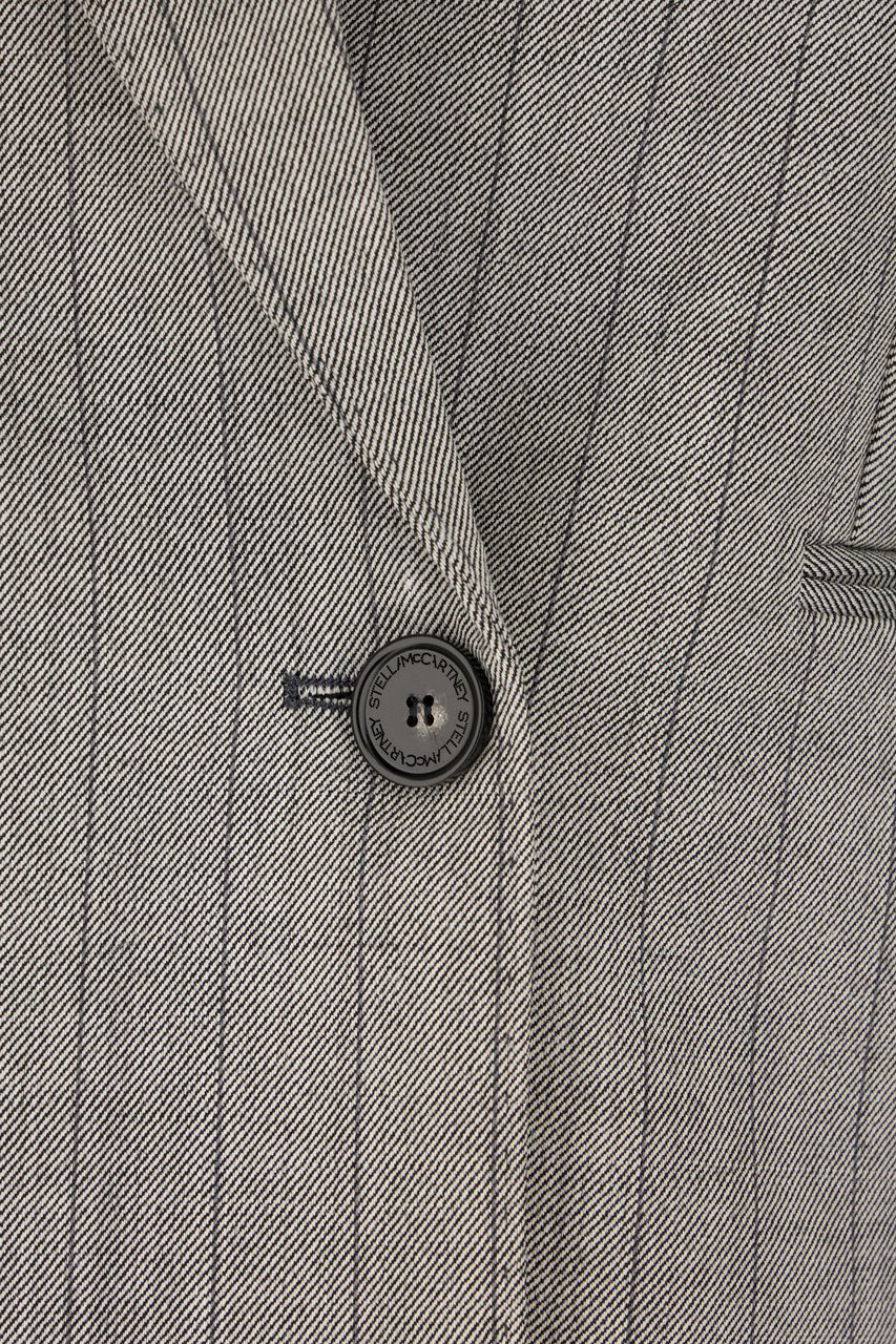 Stella McCartney Stella McCartney Embroidered stretch wool blazer Grijs