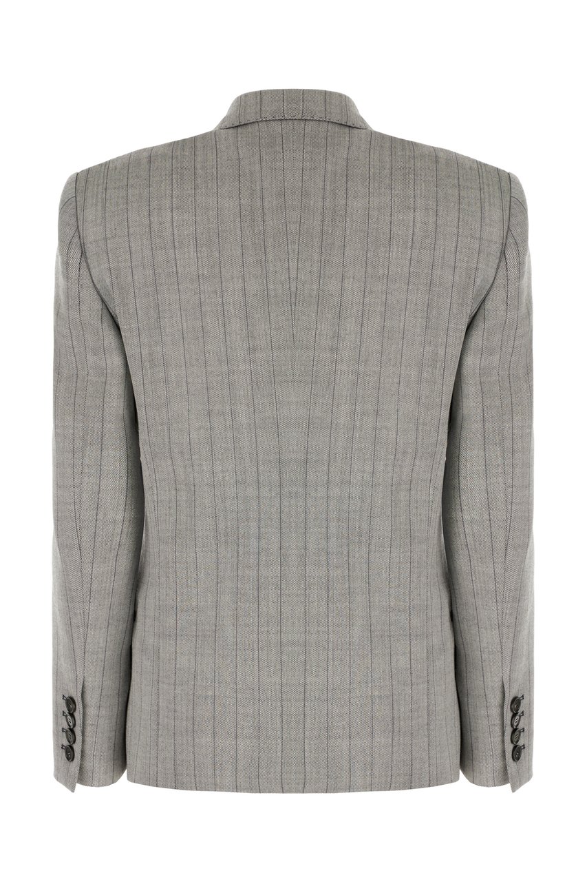 Stella McCartney Stella McCartney Embroidered stretch wool blazer Grijs