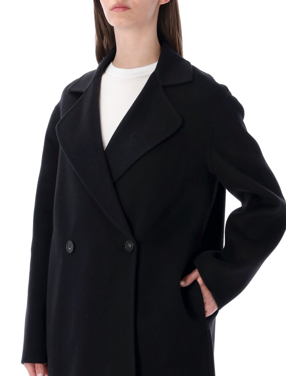 Stella McCartney Iconic Wool Coat Zwart